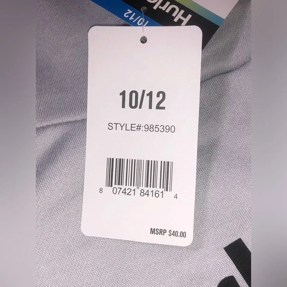 NWT Boy's HURLEY H20-Dri French Terry Solar Hoodie Size 10/12 Gray/Black - Picture 8 of 10